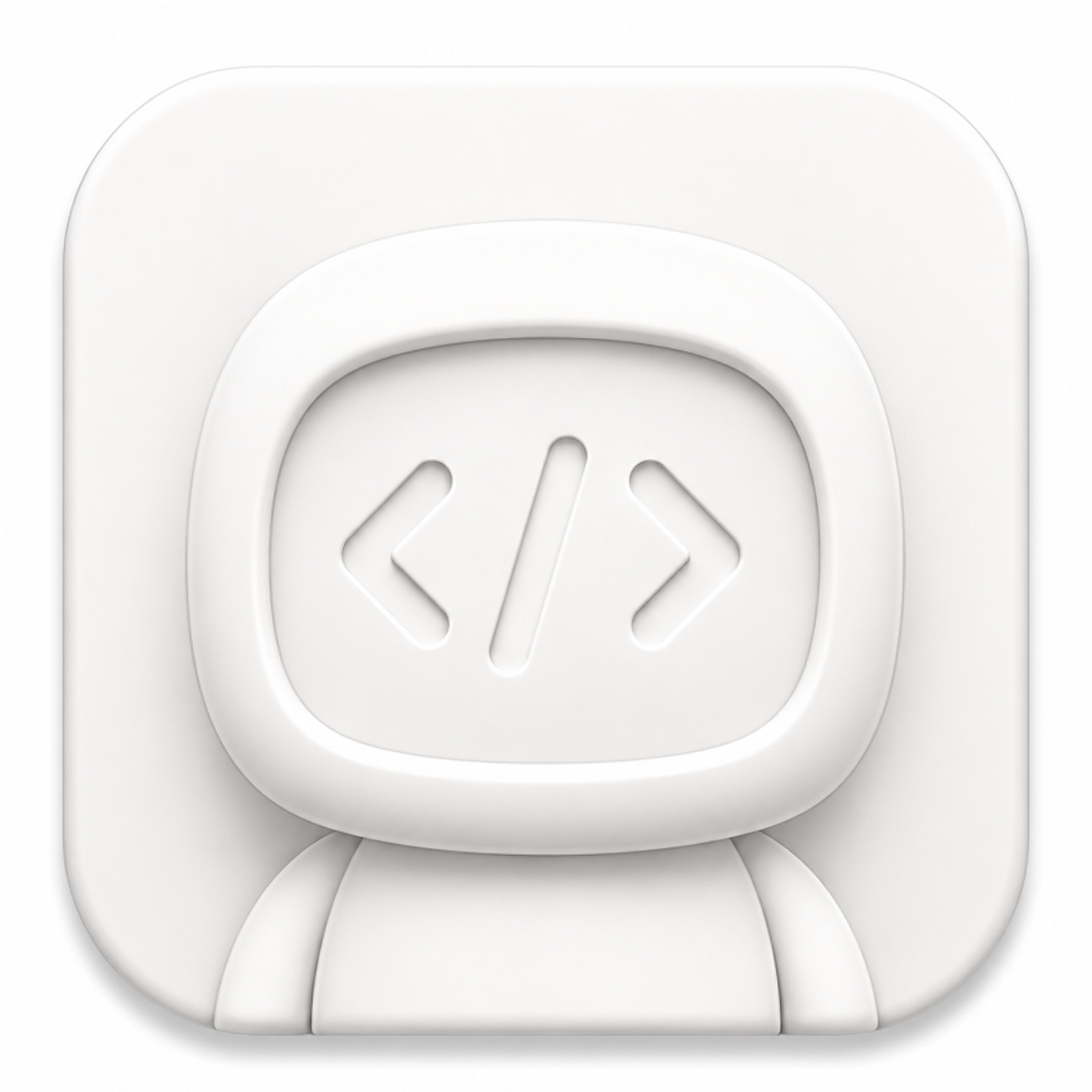 Lenny embossed on Plaster app icon