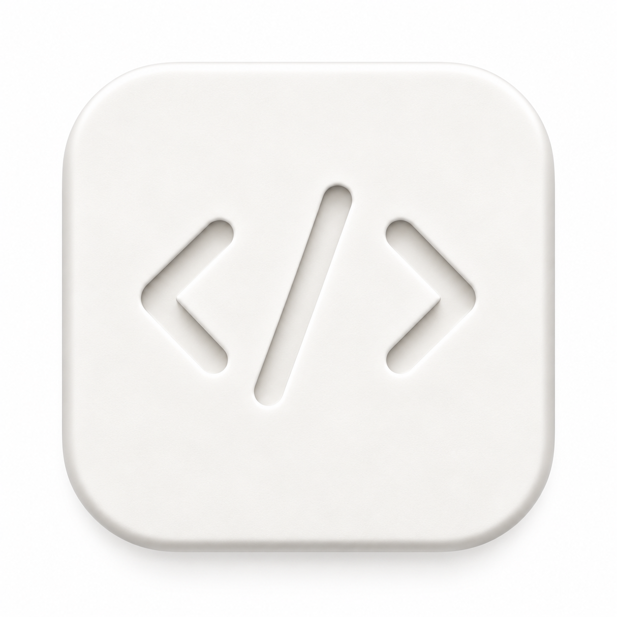 Lenny embossed on Fog app icon